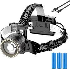 LEKIA Uppladdningsbar LED-pannlampa - 90 000 Lumen