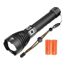 20 000 Lumen USB-Uppladdningsbar LED-Ficklampa XHP90