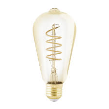 EGLO Dimbar Vintage LED E27 Lampa - Amber Spiral