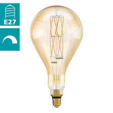 EGLO Dimbar Bärnsten Vintage Glödlampa E27 Ø