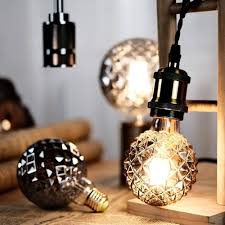 Vintage Kristall Ananas LED-lampa 4W - Dekorativ Edison G95