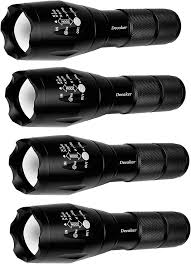 Militärklass Taktisk LED Ficklampa - 4 st
