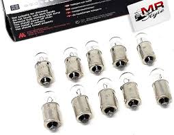 10-pack BA9s 4W Xenon Positionsljus Glödlampor