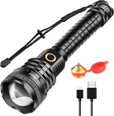 WholeFire Superljus LED-ficklampa 90000 Lumen