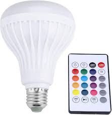 RGB E27 LED-lampa med Bluetooth-högtalare
