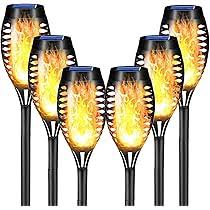 LQWELL® Solcellslampor för Trädgård - Ficklampa 4-pack
