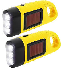 Uppladdningsbar Handvev LED-ficklampa - 2-pack