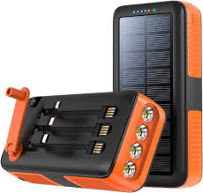 Solladdare Handvev Powerbank 30 000 mAh med USB