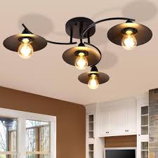 Retro Taklampa GBLY - Vintage Svart E27