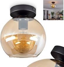 Koyoto Modern Taklampa i Metall/Glas - Svart/Grå
