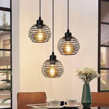 ZMH Industristil Taklampa med 3 Pendlar