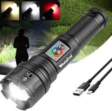 Extremt Ljus Stark Uppladdningsbar LED-Ficklampa 30 000 Lumen