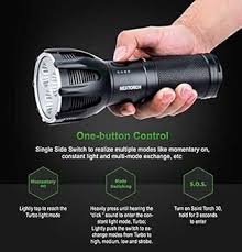 NEXTORCH Saint Torch 30 - Högpresterande LED-ficklampa 5600 Lumen