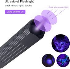 WESLITE UV-ficklampa 365 nm - Ultraviolett svart ljus